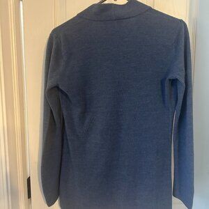 Karen Scott Petites Small Blue Cardigan